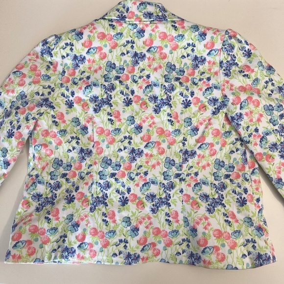 NWT Janie and Jack Girls Floral Easter Blazer Sz 18-24M - Picture 7 of 8